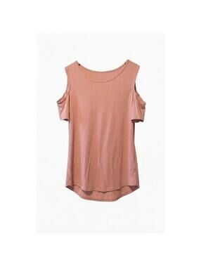 Little Boutique Criss Cross Cold Shoulder Top Short Sleeve